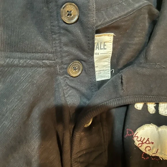 Men’s Large Aeropostale Black 100% cotton pullover sweatshirt - Picture 5 of 5